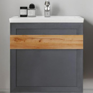 Тумба под раковину Бриклаер Берлин 60 4627125416132 подвесная Оникс серый Тумба под раковину Бриклаер Берлин 60 4627125416132 подвесная Оникс серый