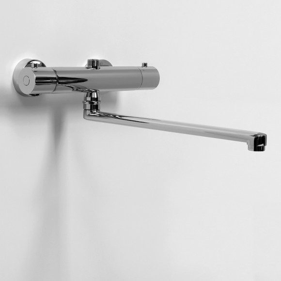 Смеситель для ванны WasserKRAFT Berkel 4822L универсальный с термостатом Хром Смеситель для ванны WasserKRAFT Berkel 4822L универсальный с термостатом Хром