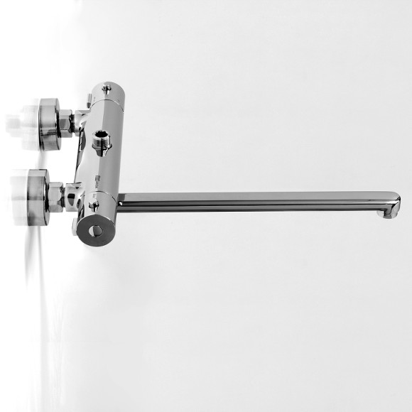 Смеситель для ванны WasserKRAFT Berkel 4822L универсальный с термостатом Хром Смеситель для ванны WasserKRAFT Berkel 4822L универсальный с термостатом Хром