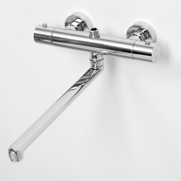 Смеситель для ванны WasserKRAFT Berkel 4822L универсальный с термостатом Хром Смеситель для ванны WasserKRAFT Berkel 4822L универсальный с термостатом Хром
