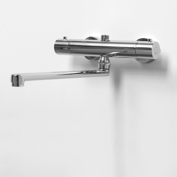 Смеситель для ванны WasserKRAFT Berkel 4822L универсальный с термостатом Хром Смеситель для ванны WasserKRAFT Berkel 4822L универсальный с термостатом Хром