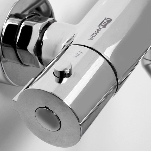 Смеситель для ванны WasserKRAFT Berkel 4822L универсальный с термостатом Хром Смеситель для ванны WasserKRAFT Berkel 4822L универсальный с термостатом Хром