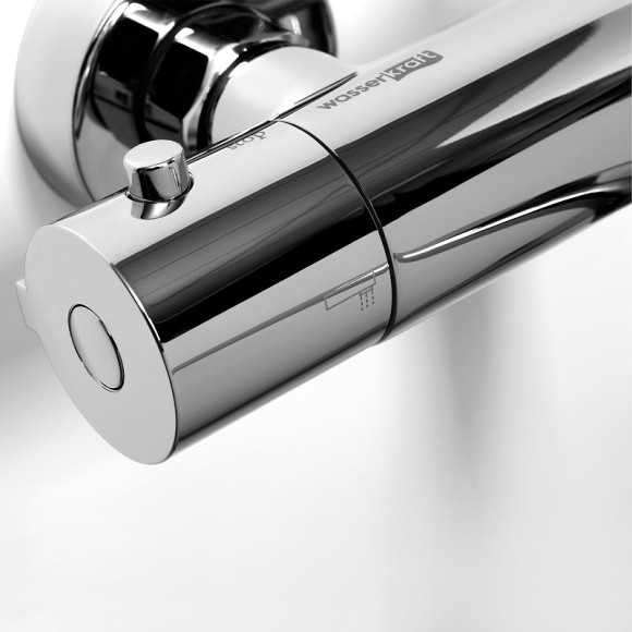 Смеситель для ванны WasserKRAFT Berkel 4822L универсальный с термостатом Хром Смеситель для ванны WasserKRAFT Berkel 4822L универсальный с термостатом Хром