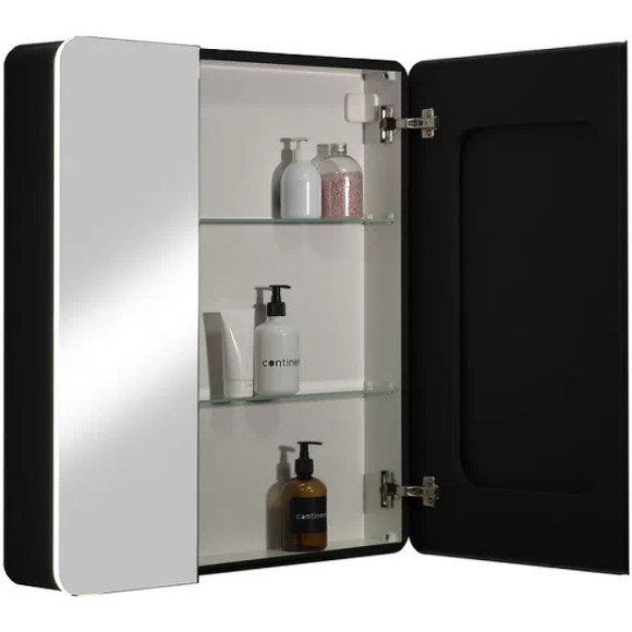 Зеркальный шкаф Континент Eltoro black LED 76 МВК114 с подсветкой Черный Зеркальный шкаф Континент Eltoro black LED 76 МВК114 с подсветкой Черный