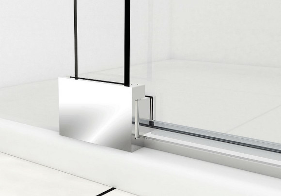 Душевая дверь Vincea Extra 90 VDP-1E8090CGB профиль Черный стекло тонированное