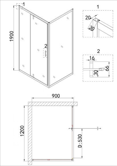 Душевой уголок Niagara Nova 120х90 NG-43-12AG-A90G профиль Холодное золото стекло прозрачное Душевой уголок Niagara Nova 120х90 NG-43-12AG-A90G профиль Холодное золото стекло прозрачное