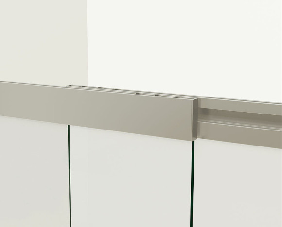 Шторка на ванну Vincea VSB 100х145 VSB-1E100CGB профиль Черный матовый стекло тонированное