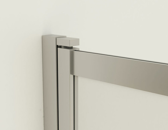 Шторка на ванну Vincea VSB 100х145 VSB-1E100CGB профиль Черный матовый стекло тонированное