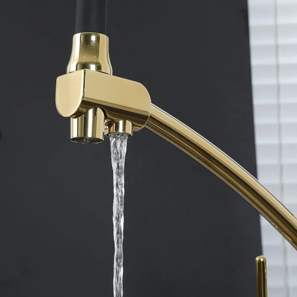 Смеситель для кухни Gappo G4398-13 Золото Черный Смеситель для кухни Gappo G4398-13 Золото Черный