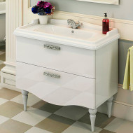 Тумба с раковиной Comforty Монако 100 00004136346 Белая
