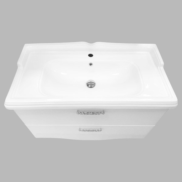 Тумба с раковиной Comforty Монако 100 00004136346 Белая