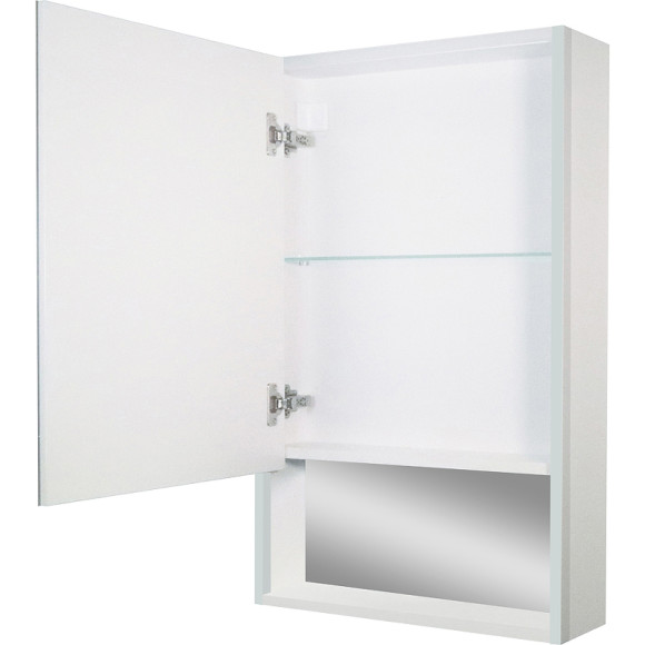 Зеркальный шкаф Континент Filit White 50 L МВК186 с подсветкой Белый Зеркальный шкаф Континент Filit White 50 L МВК186 с подсветкой Белый