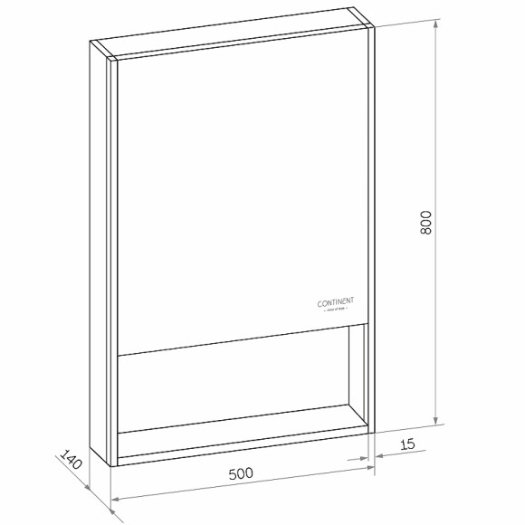 Зеркальный шкаф Континент Filit White 50 L МВК186 с подсветкой Белый Зеркальный шкаф Континент Filit White 50 L МВК186 с подсветкой Белый