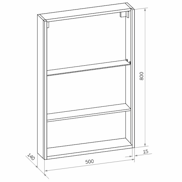 Зеркальный шкаф Континент Filit White 50 L МВК186 с подсветкой Белый Зеркальный шкаф Континент Filit White 50 L МВК186 с подсветкой Белый