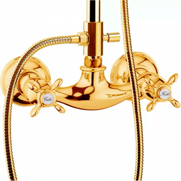 Душевая система Webert Ottocento OT760405010 Золото Душевая система Webert Ottocento OT760405010 Золото