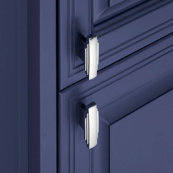 Шкаф пенал ASB-Woodline Кастелло 40 12070 подвесной Пейна (Синий)