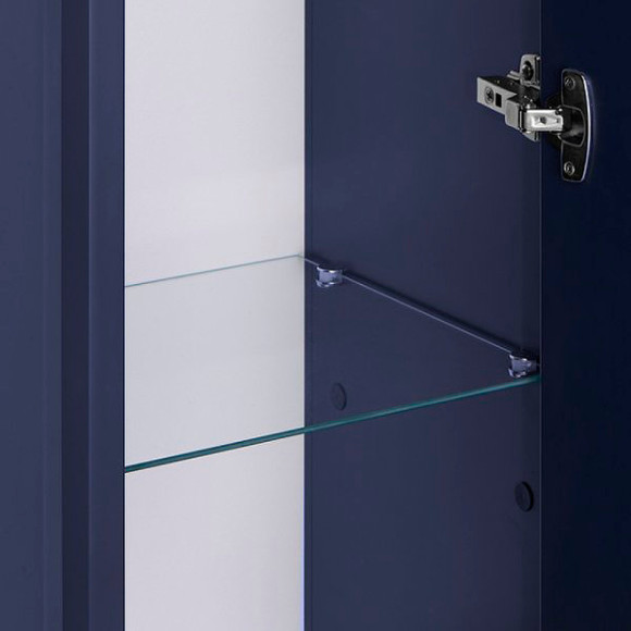 Шкаф пенал ASB-Woodline Кастелло 40 12070 подвесной Пейна (Синий)