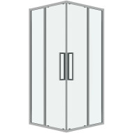 Душевой уголок Grossman Cosmo 90х90 300.K33.02.9090.10.00 профиль Хром стекло прозрачное