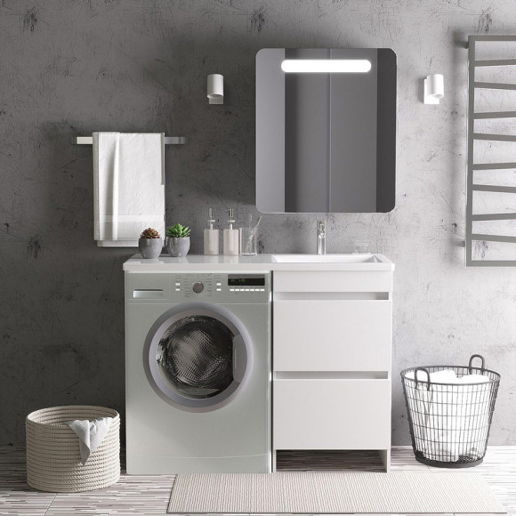 Тумба под раковину Orange Sistema 110 ST-50TUW Белая глянцевая Тумба под раковину Orange Sistema 110 ST-50TUW Белая глянцевая