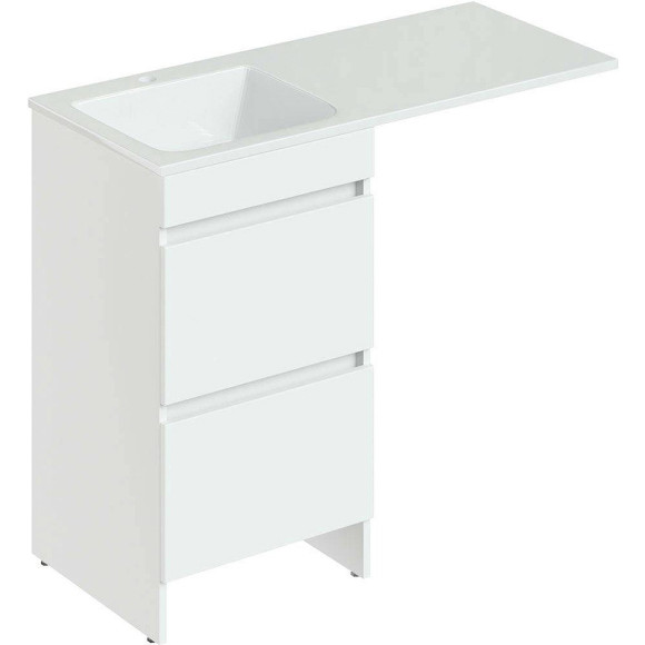 Тумба под раковину Orange Sistema 110 ST-50TUW Белая глянцевая Тумба под раковину Orange Sistema 110 ST-50TUW Белая глянцевая