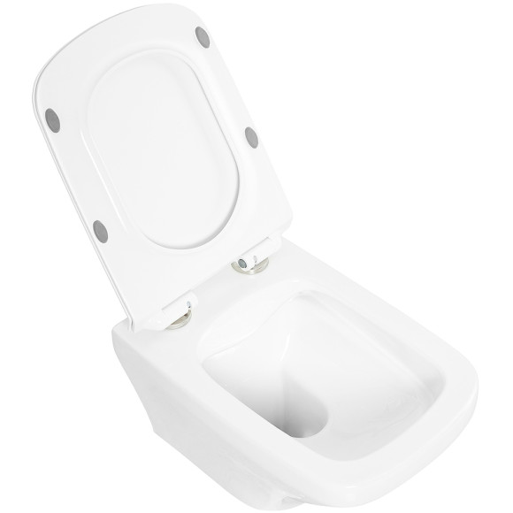 Унитаз BelBagno Sela BB3201CHR/BB3201SC подвесной Белый с сиденьем Микролифт Унитаз BelBagno Sela BB3201CHR/BB3201SC подвесной Белый с сиденьем Микролифт