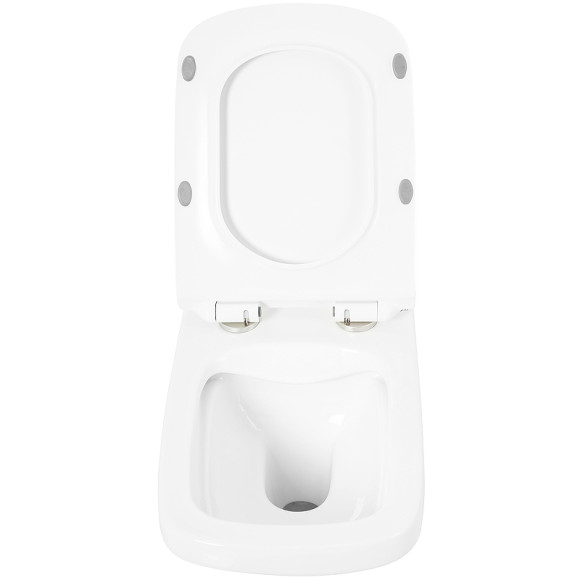 Унитаз BelBagno Sela BB3201CHR/BB3201SC подвесной Белый с сиденьем Микролифт Унитаз BelBagno Sela BB3201CHR/BB3201SC подвесной Белый с сиденьем Микролифт