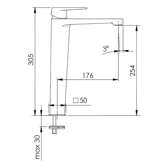 Смеситель для раковины Remer Dream D10L Хром Смеситель для раковины Remer Dream D10L Хром