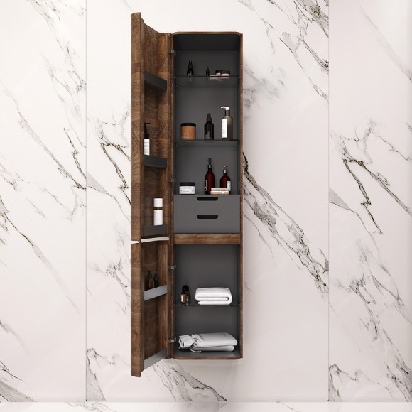 Шкаф пенал AM.PM Sensation 40 L M30CHL0406NF подвесной Орех Шкаф пенал AM.PM Sensation 40 L M30CHL0406NF подвесной Орех