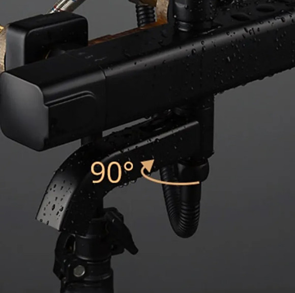 Душевая система Gappo G2491-6 с термостатом Черная матовая