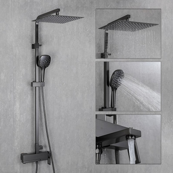 Душевая система Gappo G17-9 G2417-9 Оружейная сталь Душевая система Gappo G17-9 G2417-9 Оружейная сталь