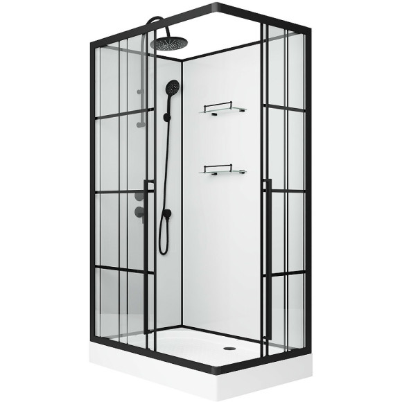 Душевая кабина Niagara Standart 100x80 L ST100/80/15QL/KL/BKT без гидромассажа Душевая кабина Niagara Standart 100x80 L ST100/80/15QL/KL/BKT без гидромассажа