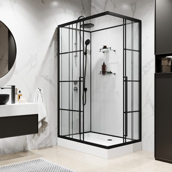 Душевая кабина Niagara Standart 100x80 L ST100/80/15QL/KL/BKT без гидромассажа Душевая кабина Niagara Standart 100x80 L ST100/80/15QL/KL/BKT без гидромассажа