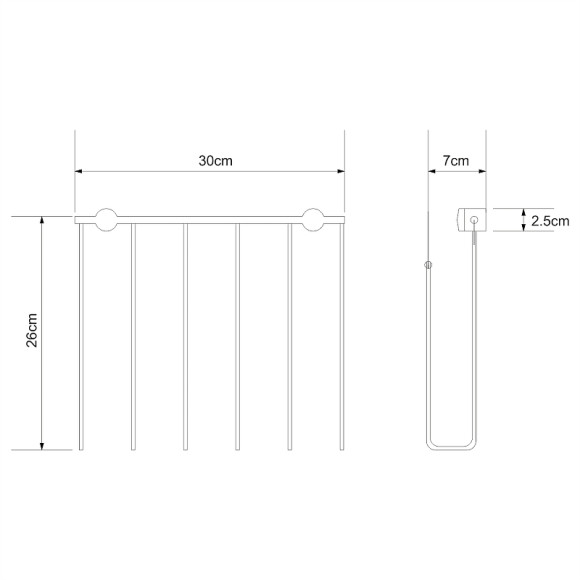 Держатель для газет WasserKRAFT K-311 Хром