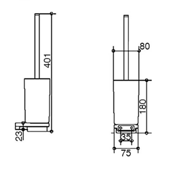 Ершик для унитаза Keuco Industrie 14 41464 019000 Хром Ершик для унитаза Keuco Industrie 14 41464 019000 Хром