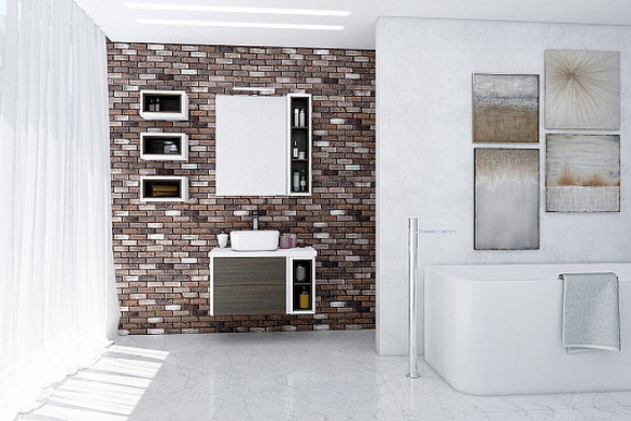 Подвесной шкаф Aquaton Брук 40 1A202203BCDF0 Дуб ферр