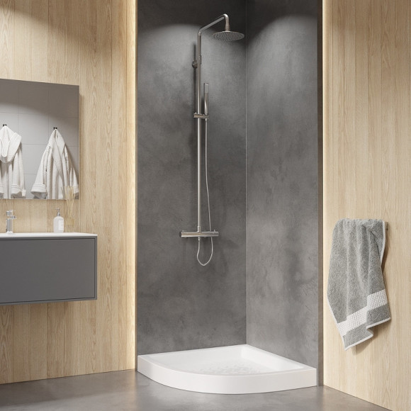 Керамический душевой поддон RGW CER CR/R-088 80x80 19170488-01 Белый Керамический душевой поддон RGW CER CR/R-088 80x80 19170488-01 Белый