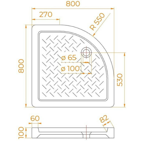 Керамический душевой поддон RGW CER CR/R-088 80x80 19170488-01 Белый Керамический душевой поддон RGW CER CR/R-088 80x80 19170488-01 Белый