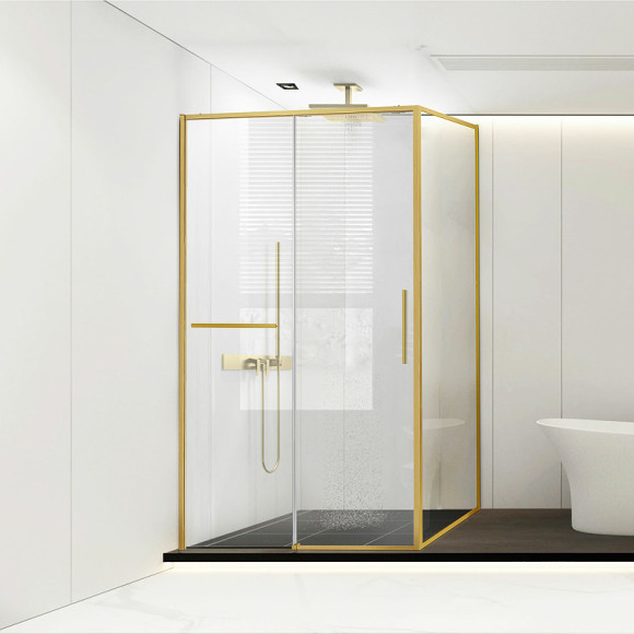 Душевой уголок Vincea Slim Soft 110x90 VSR-1SS9011CLG профиль Брашированное золото стекло прозрачное Душевой уголок Vincea Slim Soft 110x90 VSR-1SS9011CLG профиль Брашированное золото стекло прозрачное