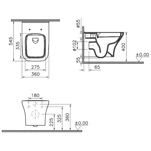 Комплект унитаза с инсталляцией Vitra Zentrum Square 9875B003-7201 с сиденьем Микролифт и клавишей смыва Хром глянцевый Комплект унитаза с инсталляцией Vitra Zentrum Square 9875B003-7201 с сиденьем Микролифт и клавишей смыва Хром глянцевый
