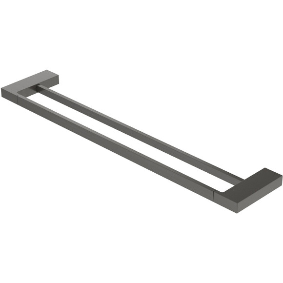 Полотенцедержатель Cezares Slider SLIDER-THD-60-GM двойной Оружейная сталь