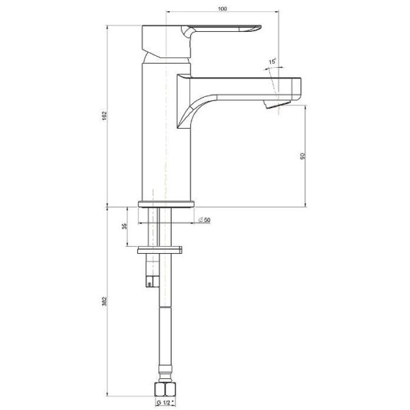 Смеситель для раковины Kerama Marazzi Sonata P4YO205ZNKM Черный матовый Смеситель для раковины Kerama Marazzi Sonata P4YO205ZNKM Черный матовый