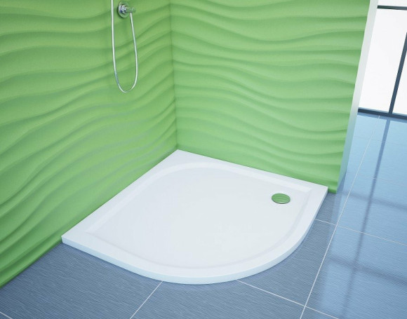 Душевой поддон из искусственного камня Эстет Омега 90х90 ФР-00000764 Белый