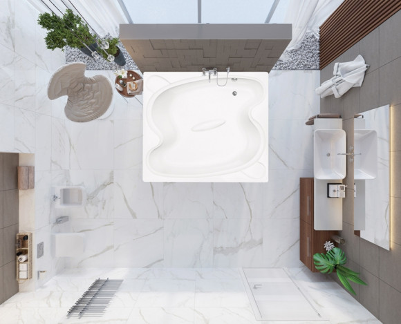 Акриловая ванна Vagnerplast Helios 194x170 без гидромассажа Акриловая ванна Vagnerplast Helios 194x170 без гидромассажа