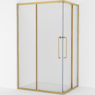 Душевой уголок Cezares Relax-304 120x90 RELAX-304-AH-2-120/90-C-BORO профиль Брашированное золото стекло прозрачное