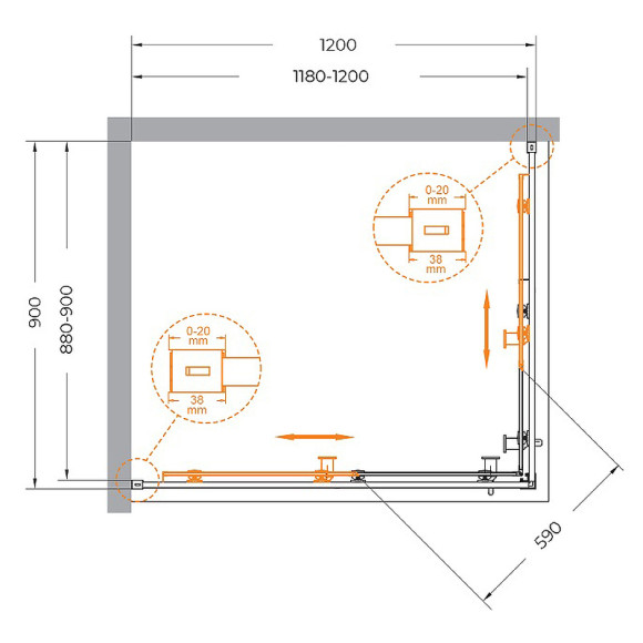 Душевой уголок Cezares Relax-304 120x90 RELAX-304-AH-2-120/90-C-BORO профиль Брашированное золото стекло прозрачное Душевой уголок Cezares Relax-304 120x90 RELAX-304-AH-2-120/90-C-BORO профиль Брашированное золото стекло прозрачное