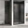 Душевая дверь Abber Schwarzer Diamant 100 AG30100BMH профиль Черный стекло матовое
