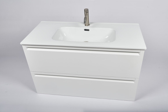 Тумба с раковиной Inda Piccadilly 80MW подвесная Matt White