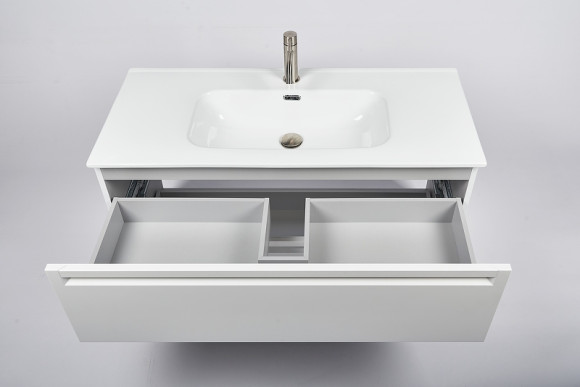 Тумба с раковиной Inda Piccadilly 80MW подвесная Matt White