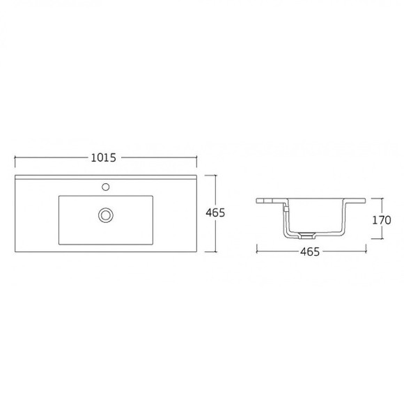 Раковина Vincea 100 VBS-13100 Белая