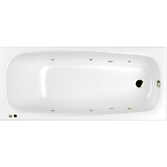 Акриловая ванна Whitecross Layla Slim 170x75 0122.170075.100.SOFT.BR с гидромассажем